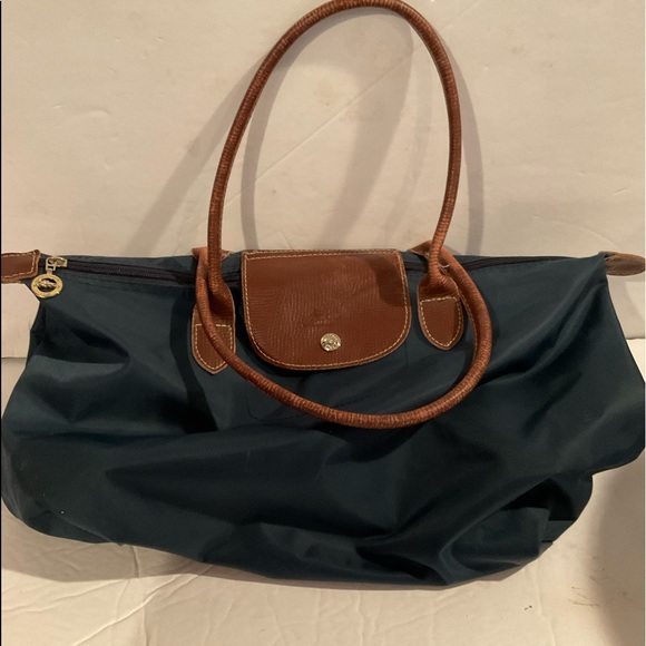 Designer Inspired Handbags - “DESIGNER INSPIRED” Foldable Navy Blue Tote Bag.